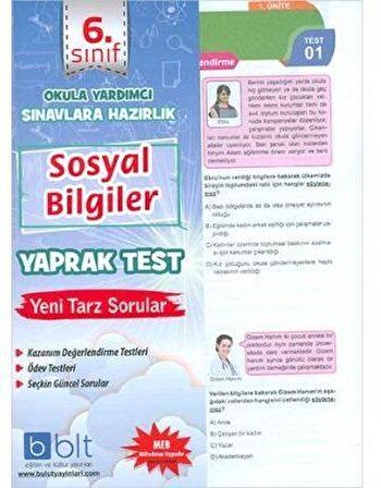 6. Sınıf Sosyal Bilgiler Yaprak Test